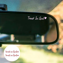 Load image into Gallery viewer, Letter &amp; Heart Pattern Car Rearview Mirror Sticker