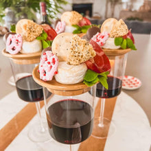 Load image into Gallery viewer, Wine Glass Charcuterie Topper