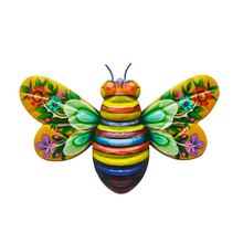 Load image into Gallery viewer, Iron Bee Art Sculpture Hanging Wall Decorations for Garden