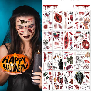 🎃Halloween prank makeup temporary tattoo🎃