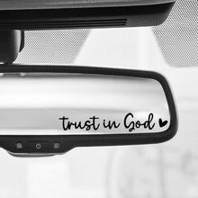 Load image into Gallery viewer, Letter &amp; Heart Pattern Car Rearview Mirror Sticker