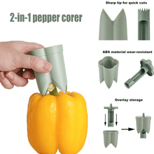 Load image into Gallery viewer, 2-In-1 Fruit Pepper Corer