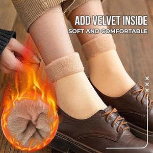 🔥Thickening Winter Soft Velvet Snow Socks