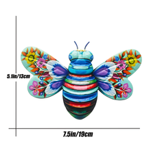 Load image into Gallery viewer, Iron Bee Art Sculpture Hanging Wall Decorations for Garden