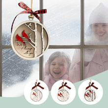 Load image into Gallery viewer, Handmade Memorial Ornament With Cardinals