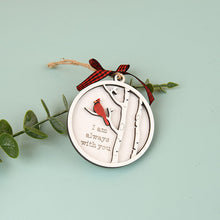 Load image into Gallery viewer, Handmade Memorial Ornament With Cardinals