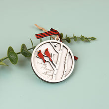 Load image into Gallery viewer, Handmade Memorial Ornament With Cardinals