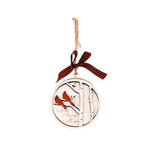 Load image into Gallery viewer, Handmade Memorial Ornament With Cardinals