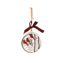 Load image into Gallery viewer, Handmade Memorial Ornament With Cardinals