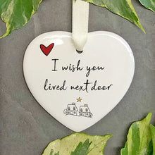 Load image into Gallery viewer, Ceramic Heart Hanging Ornament