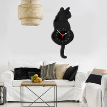 Load image into Gallery viewer, Nordic Cat Wagging Tail Wall Clock