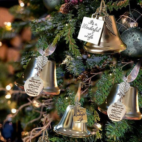 🎄EARLY CHRISTMAS SALE-49% OFF-Christmas ornaments angel wings bell-memorial christmas gift🎅