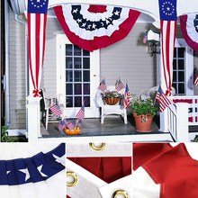 Load image into Gallery viewer, Independence Day Pleated Fan Flag