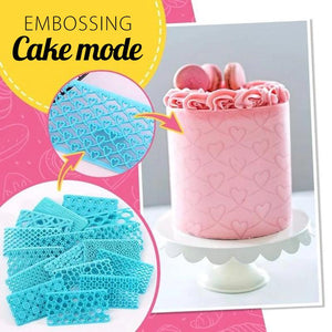 Embossing cake mold