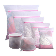 Load image into Gallery viewer, Wash Bags Set of 7 Mesh Lingerie Laundry Bags with Zipper