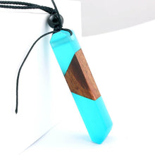 Load image into Gallery viewer, Wood Resin Necklace Pendant