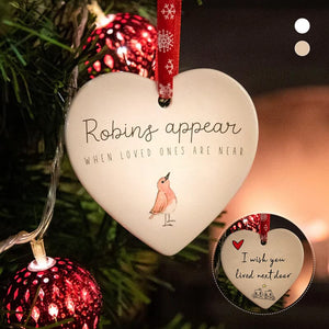 Ceramic Heart Hanging Ornament