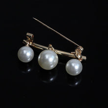Load image into Gallery viewer, Women Pearl Cute Brooch Enamel Pin jewelry, 2PCs