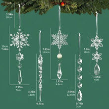 Load image into Gallery viewer, Crystal Christmas Snowflake Ornaments