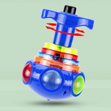 Load image into Gallery viewer, Music Flashing Spinners Toy with Launcher