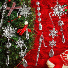 Load image into Gallery viewer, Crystal Christmas Snowflake Ornaments