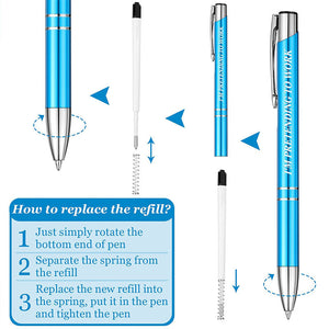 Ballpoint Pens with Interesting Text, 5 Pcs