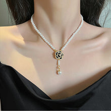 Load image into Gallery viewer, Elegant Pearl Camellia Necklace