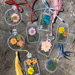 🌸Dried Flower Bookmarks Set