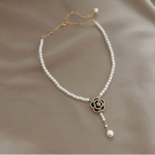 Load image into Gallery viewer, Elegant Pearl Camellia Necklace