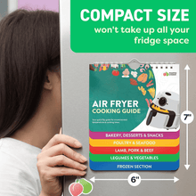 Load image into Gallery viewer, Air Fryer Cheat Sheet Magnets Cooking Guide Booklet