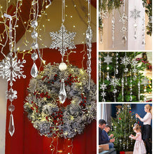 Load image into Gallery viewer, Crystal Christmas Snowflake Ornaments