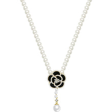 Load image into Gallery viewer, Elegant Pearl Camellia Necklace