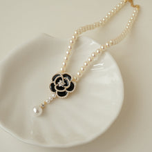 Load image into Gallery viewer, Elegant Pearl Camellia Necklace